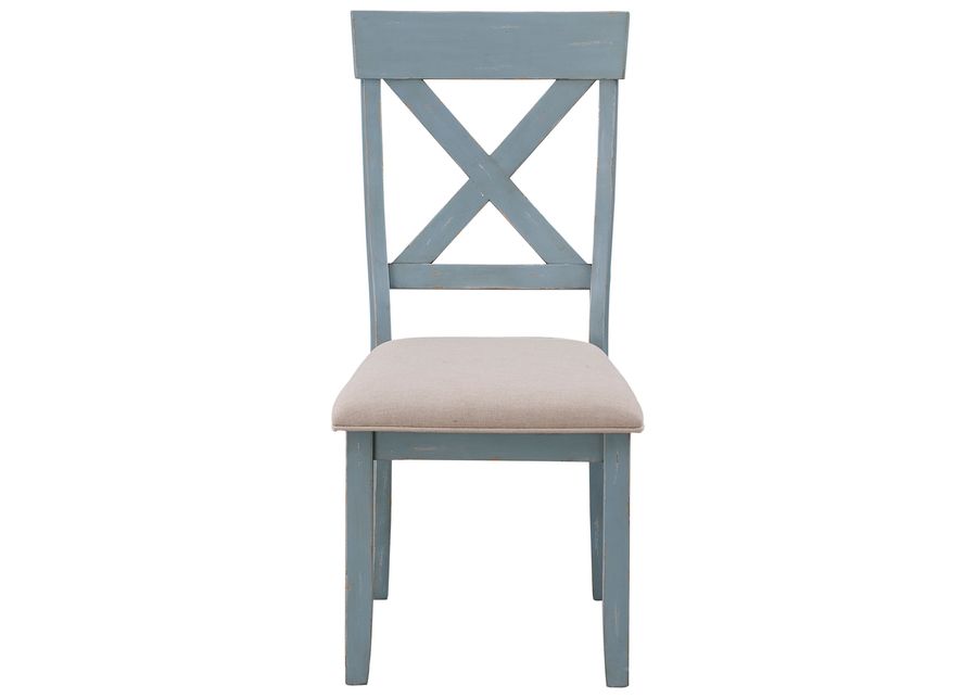 Farmhouse Dining Chair With Upholstered Seat