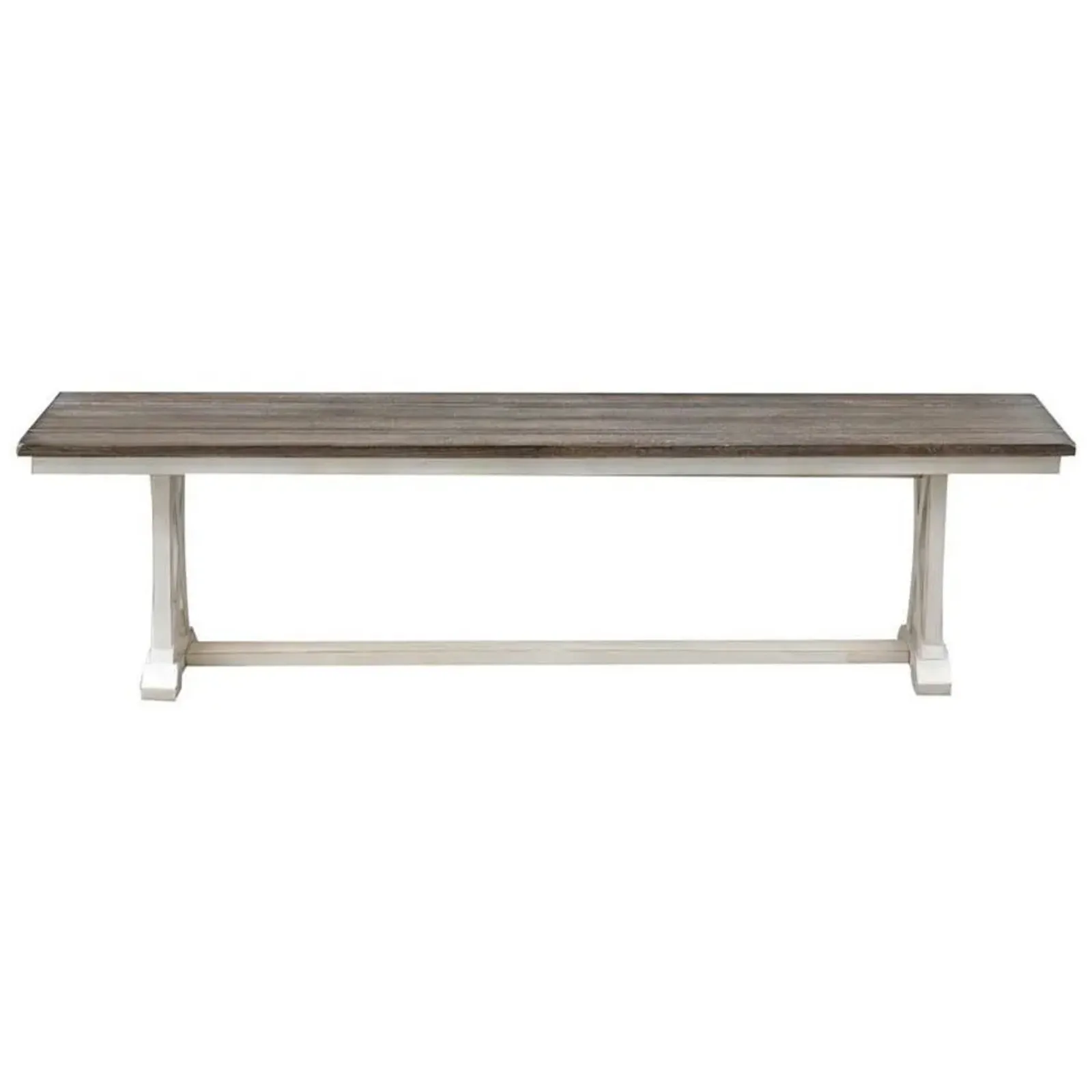 Farmhouse Two-Tone Dining Bench