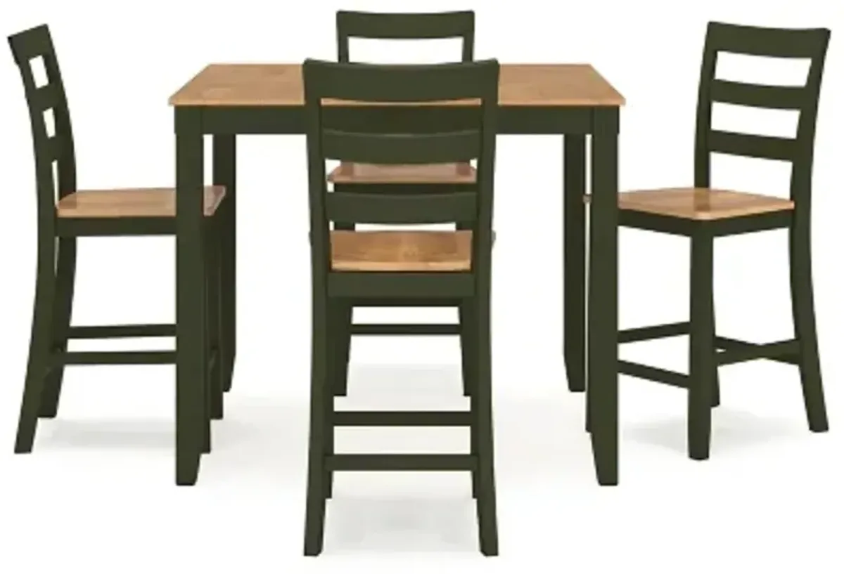 Gesthaven Counter Height Dining Table and 4 Barstools (Set of 5)