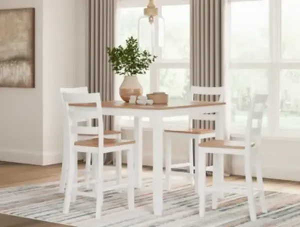 Gesthaven Counter Height Dining Table and 4 Barstools (Set of 5)