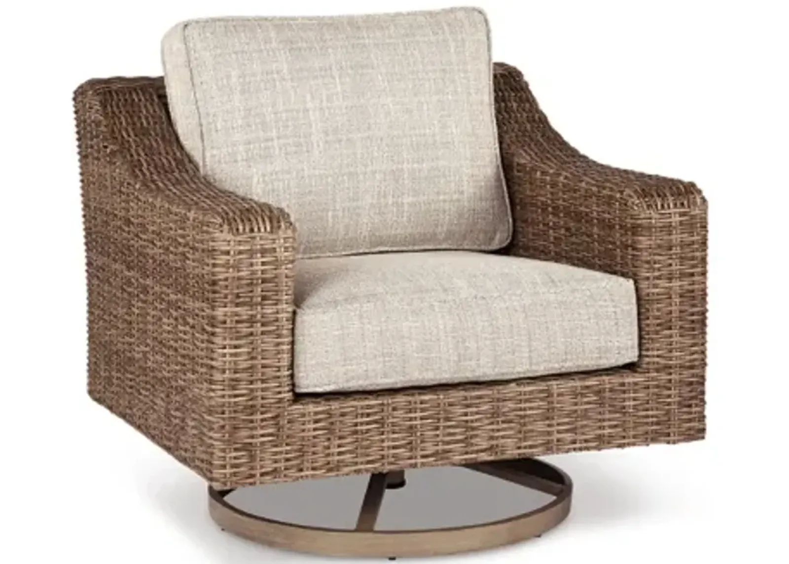 Beachcroft Outdoor Swivel Lounge with Cushion