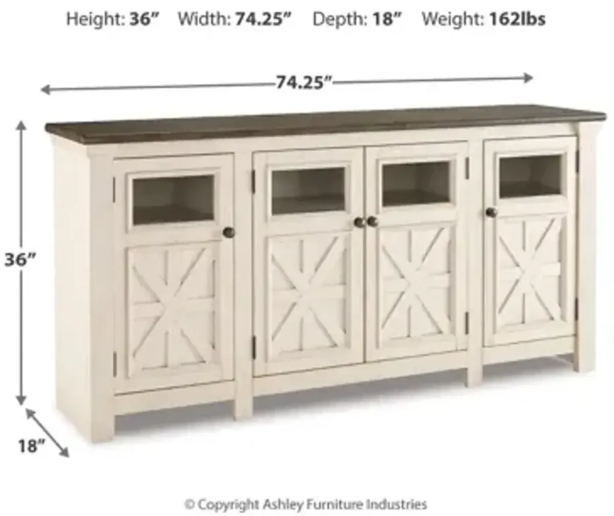 Bolanburg 74" TV Stand