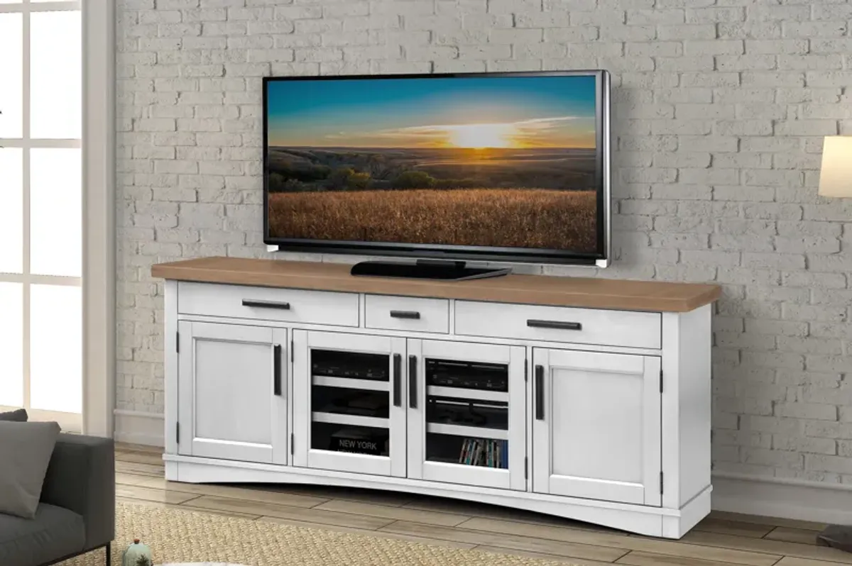 Americana Modern Cotton 76 In. TV Console