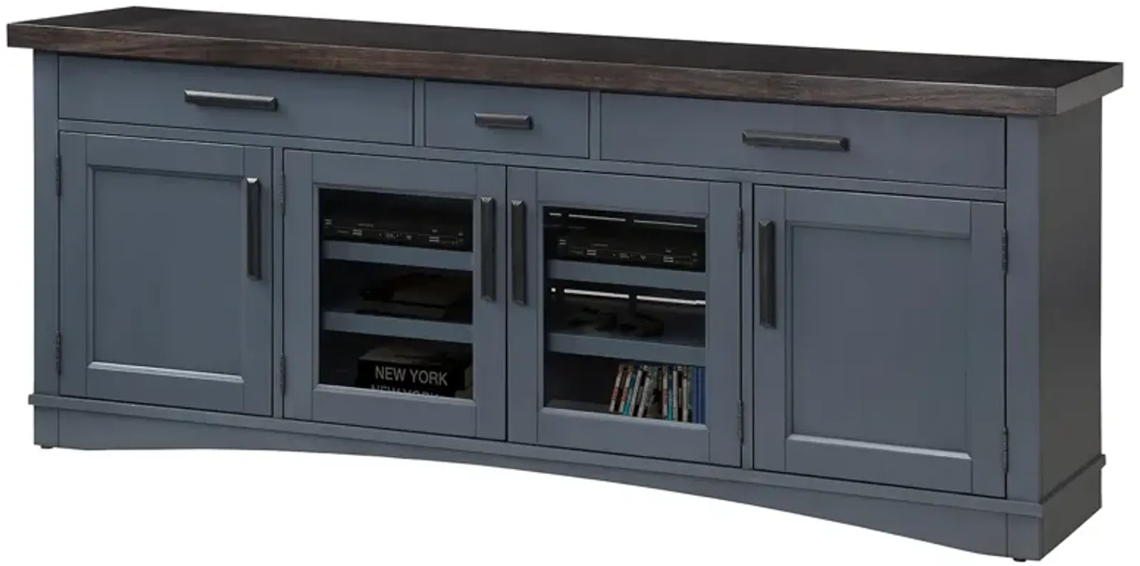 Americana Modern Denim 76 In. TV Console