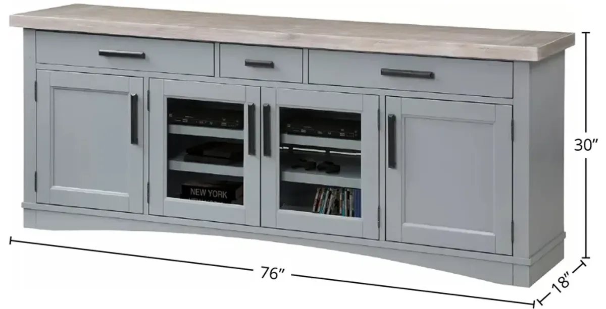 Americana Modern Dove 76 In. TV Console