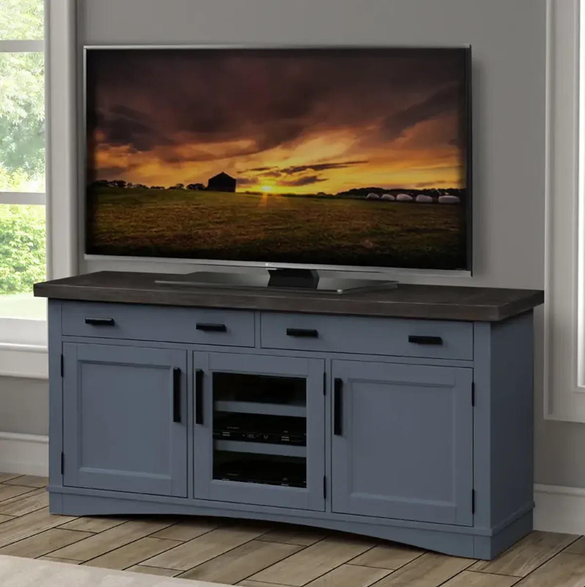 Americana Modern Denim 63 In. TV Console