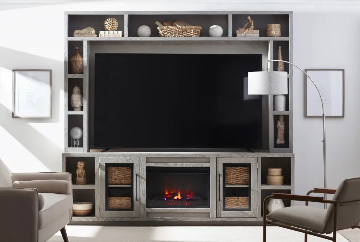 97" Fireplace Console