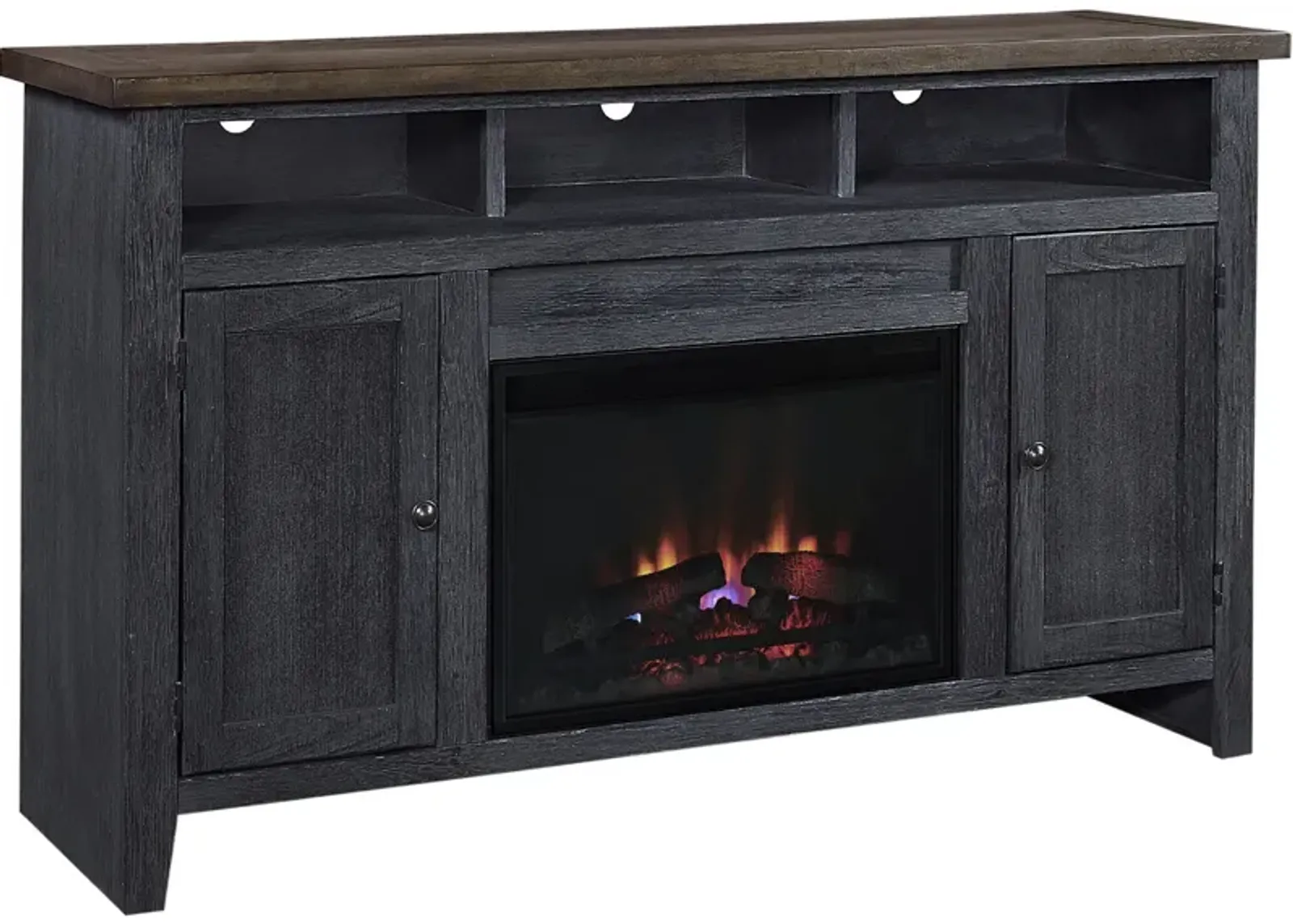 65" Fireplace Console w/ 2 Doors