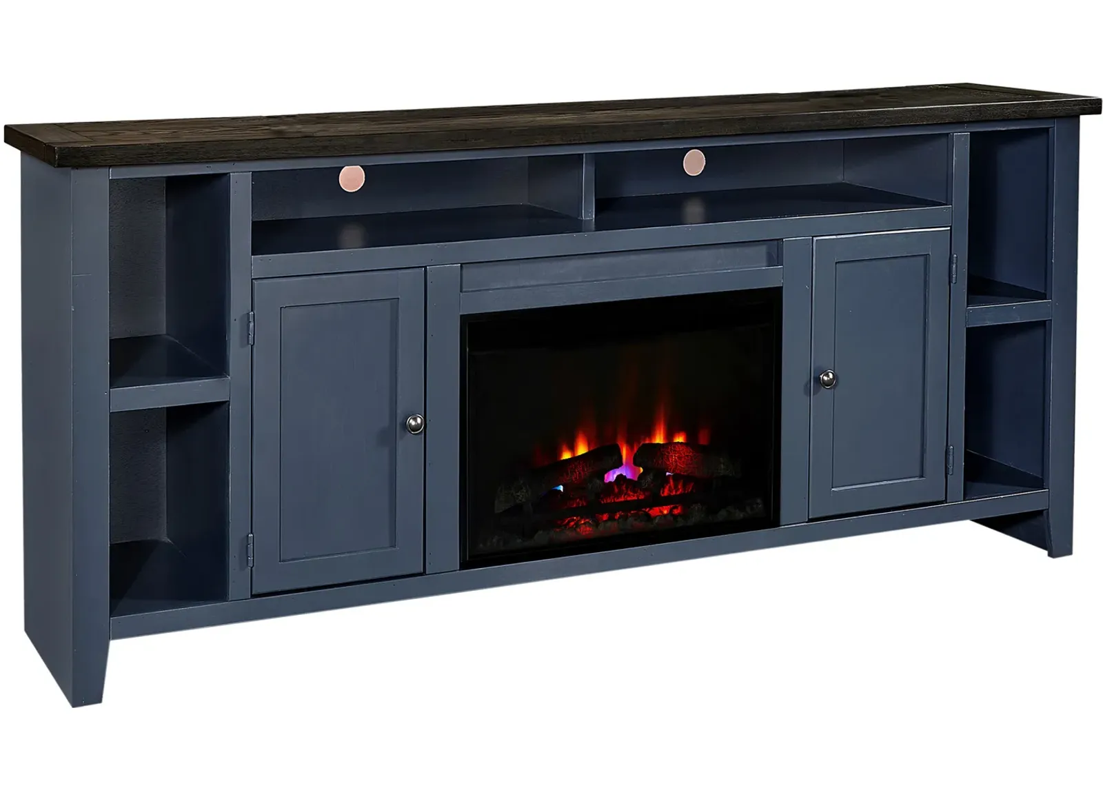 84" Fireplace Console w/ 2 Doors