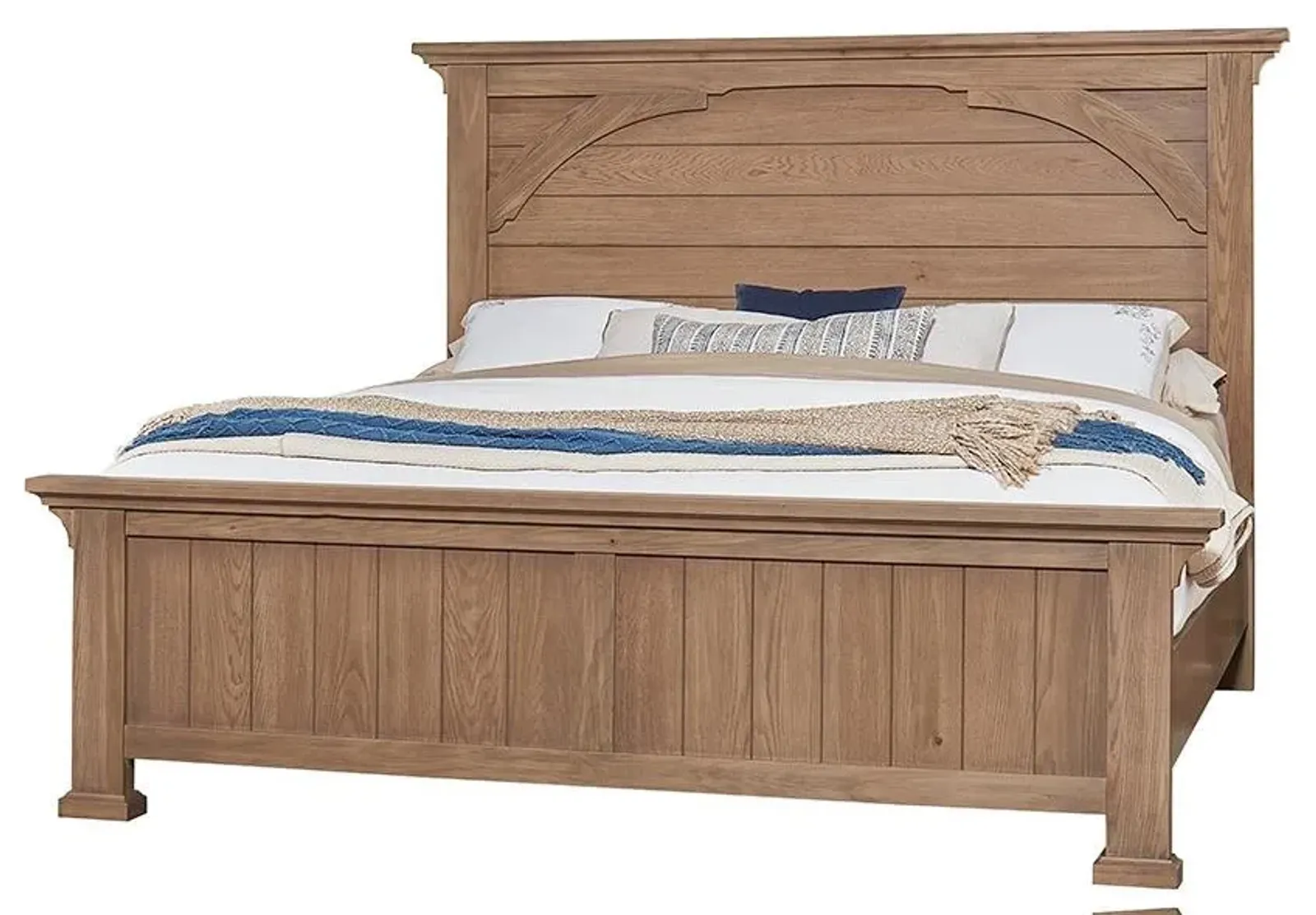 King Mansion Bed Natural Oak