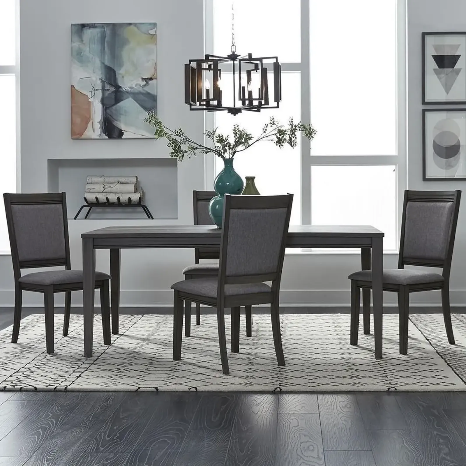 5 Piece Rectangular Table And Chair Set