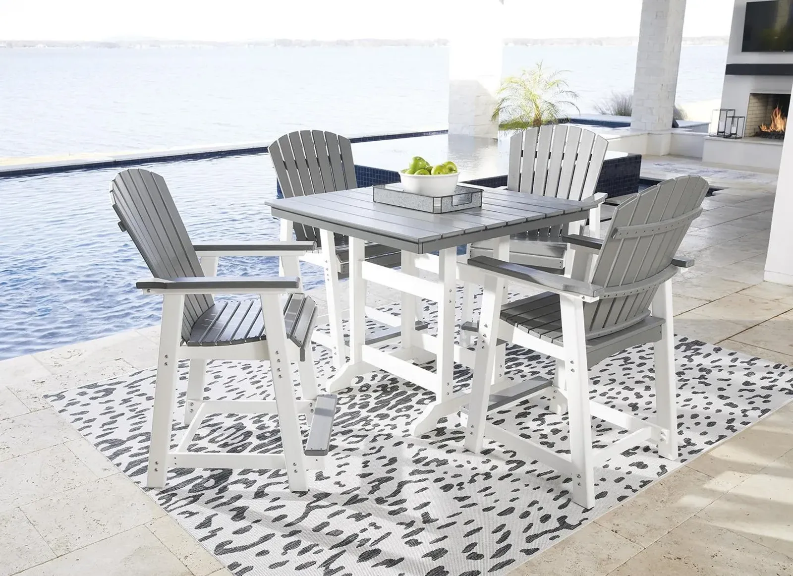 5-Piece Counter Height Bistro Dining Set