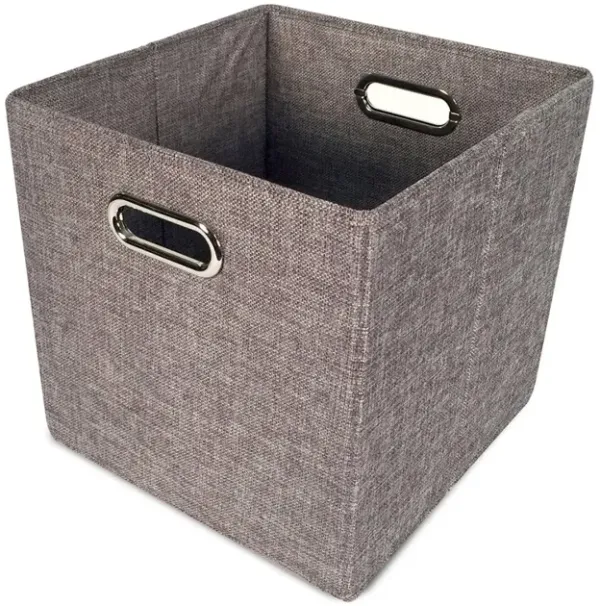 Tweed Cube Storage Bin