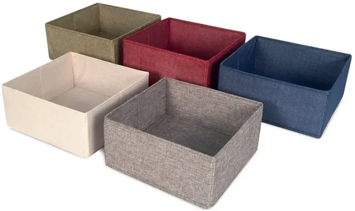 Half Fabric Storage Cube Bins