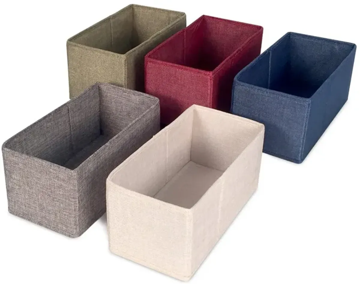 Half Rectangle Fabric Storage Cube Bins