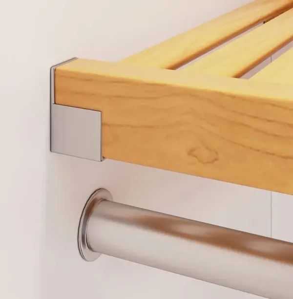 Solid Wood Closet Organizer with 6 Drawers Modern