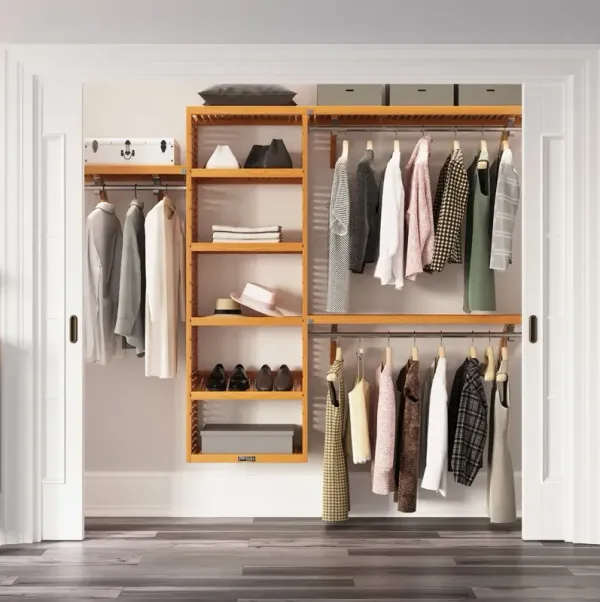 Solid Wood Closet Organizer System