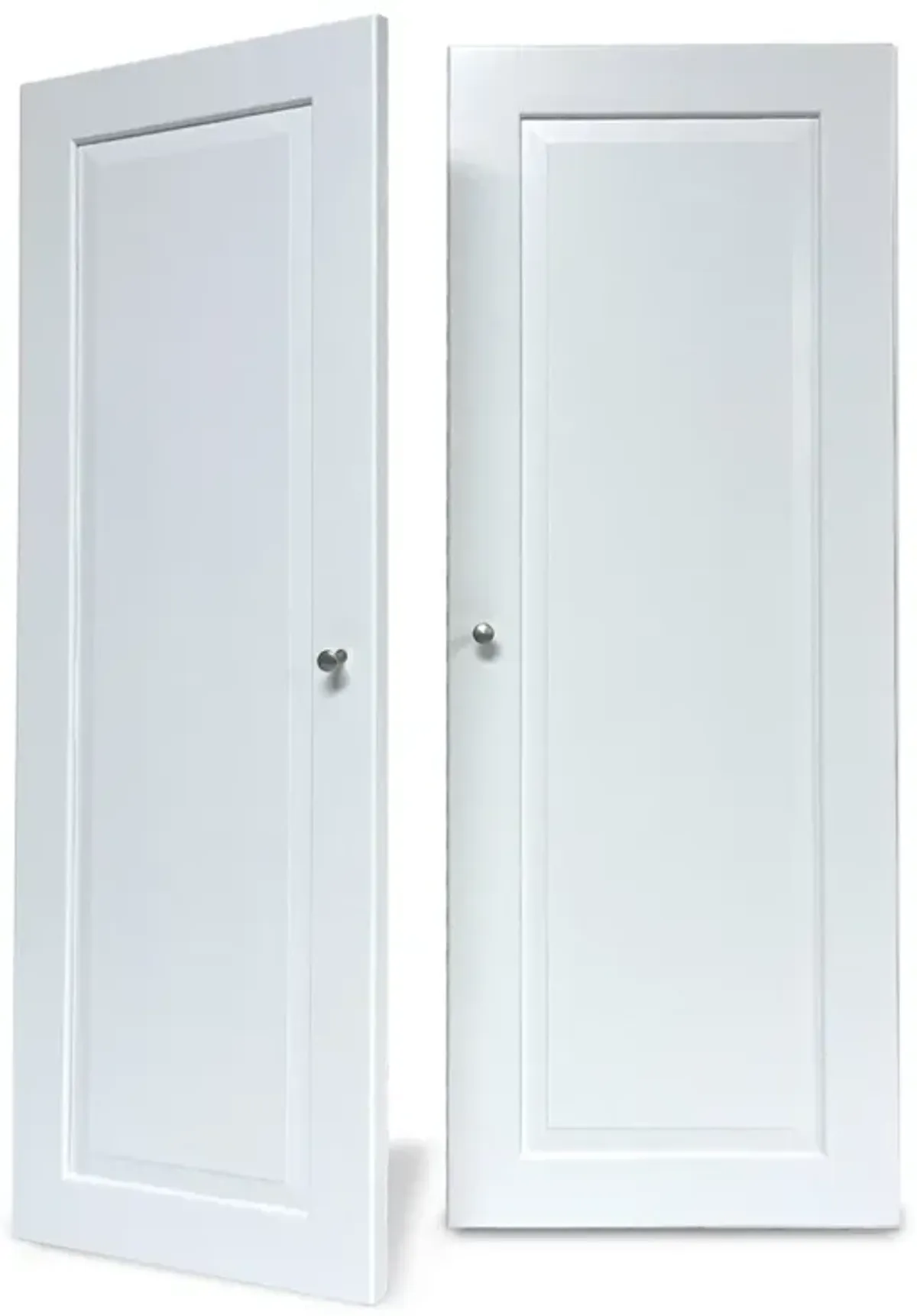 Solid Wood Tower Doors - Raised Panel - White - Factory Second