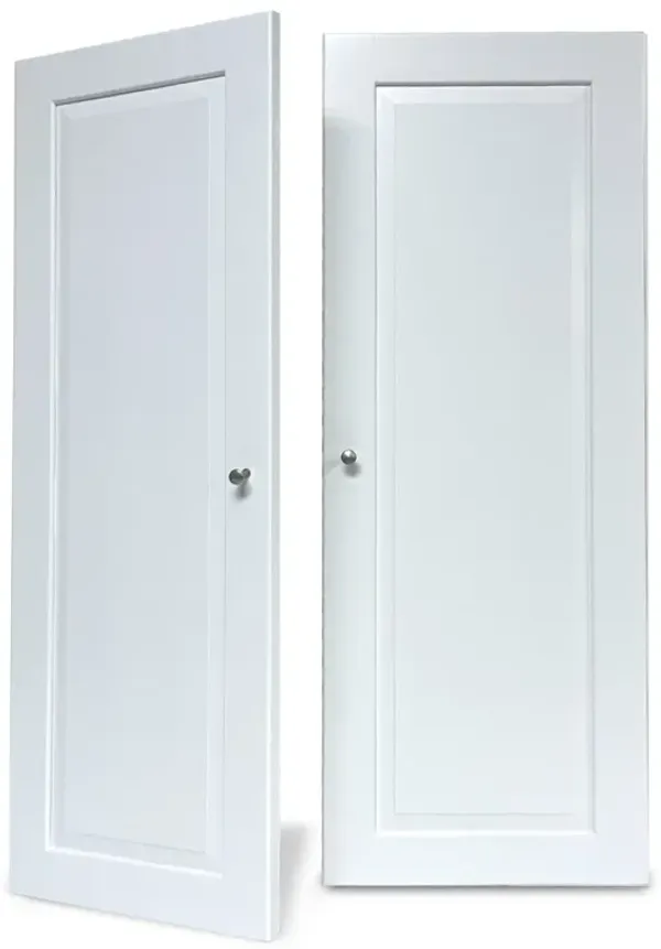 Solid Wood Tower Doors - Raised Panel - White - Factory Second