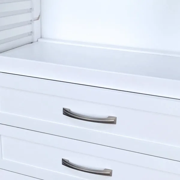 Solid Wood Drawer Top Adjustable Shelf