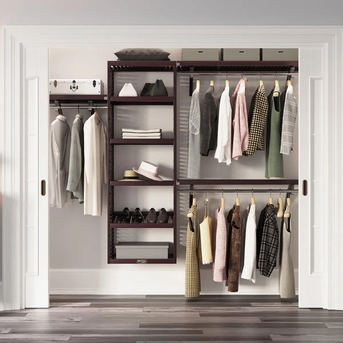 Solid Wood Closet Organizer System