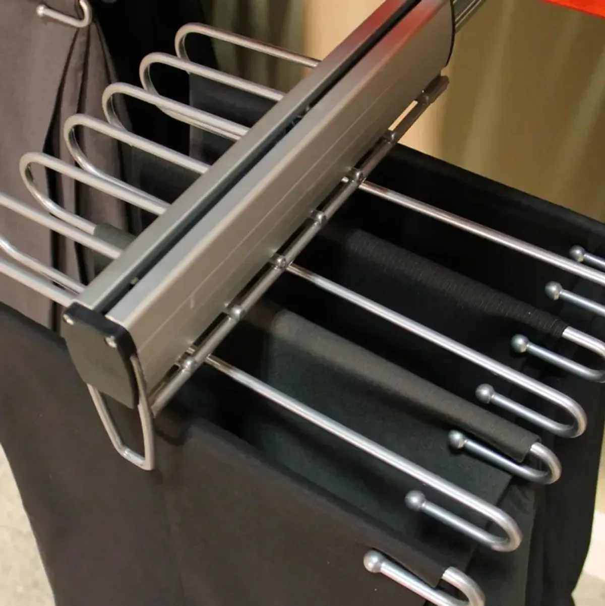 Pull Out Pants Organizer Rack - Under Mount