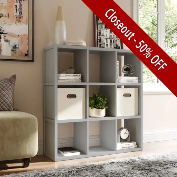 Solid Wood 9 Cube Storage Organizer - Closeout