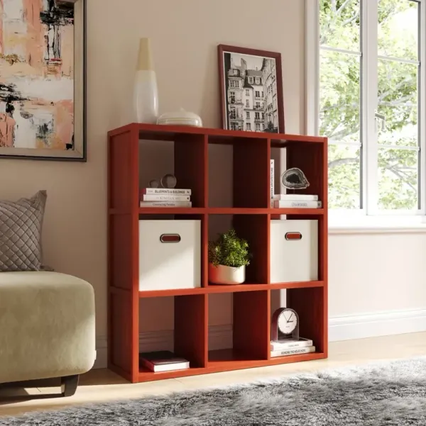 Solid Wood 9 Cube Storage Organizer