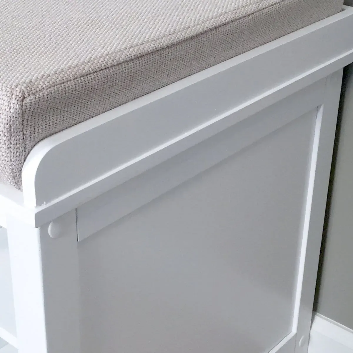 Solid Wood Hall Tree With Bench & Shoe Storage