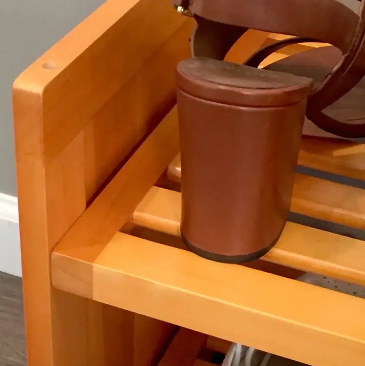 Solid Wood Shoe Storage Rack