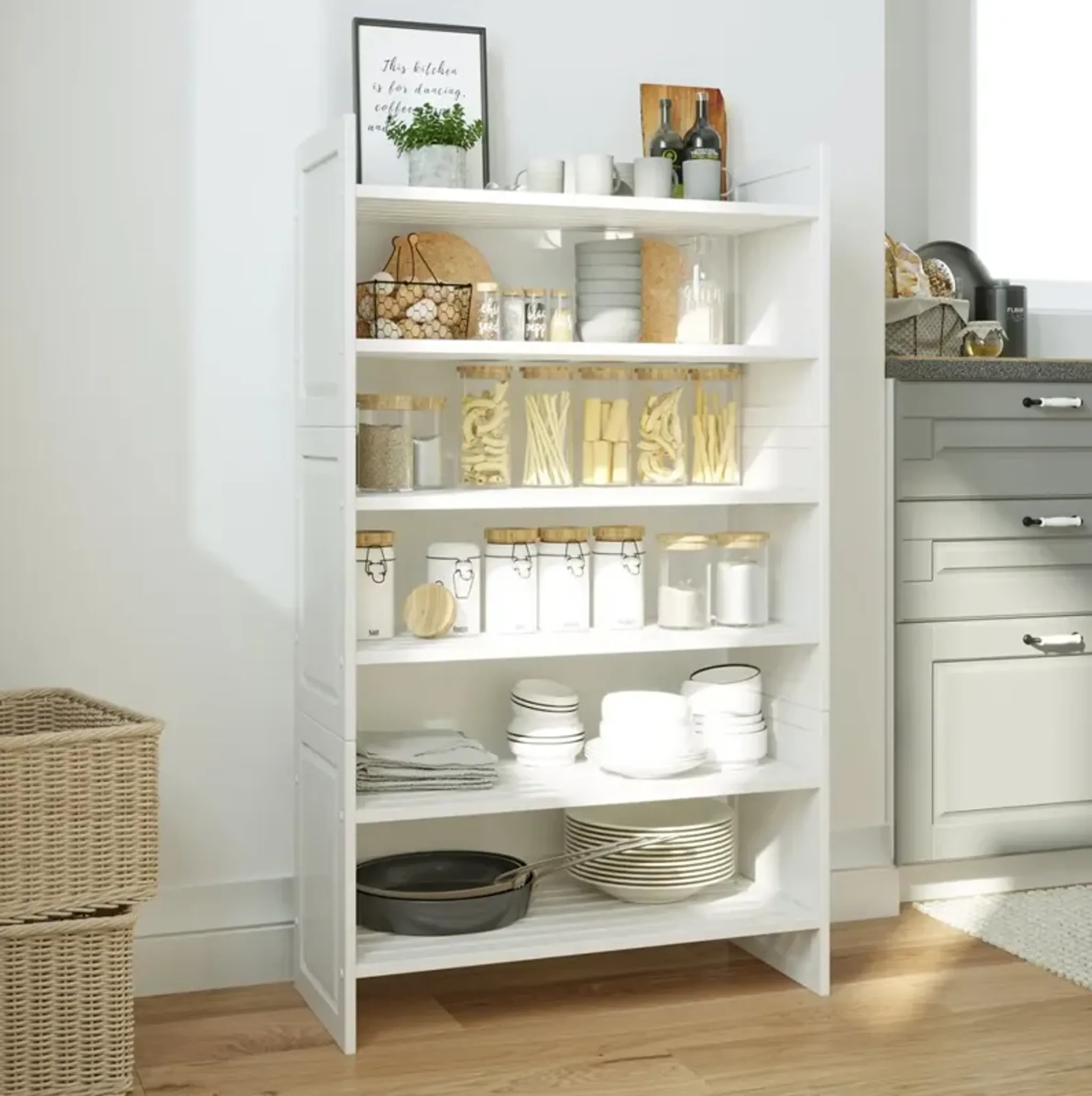 Solid Wood 3 Tier Storage Rack | Furniture.com