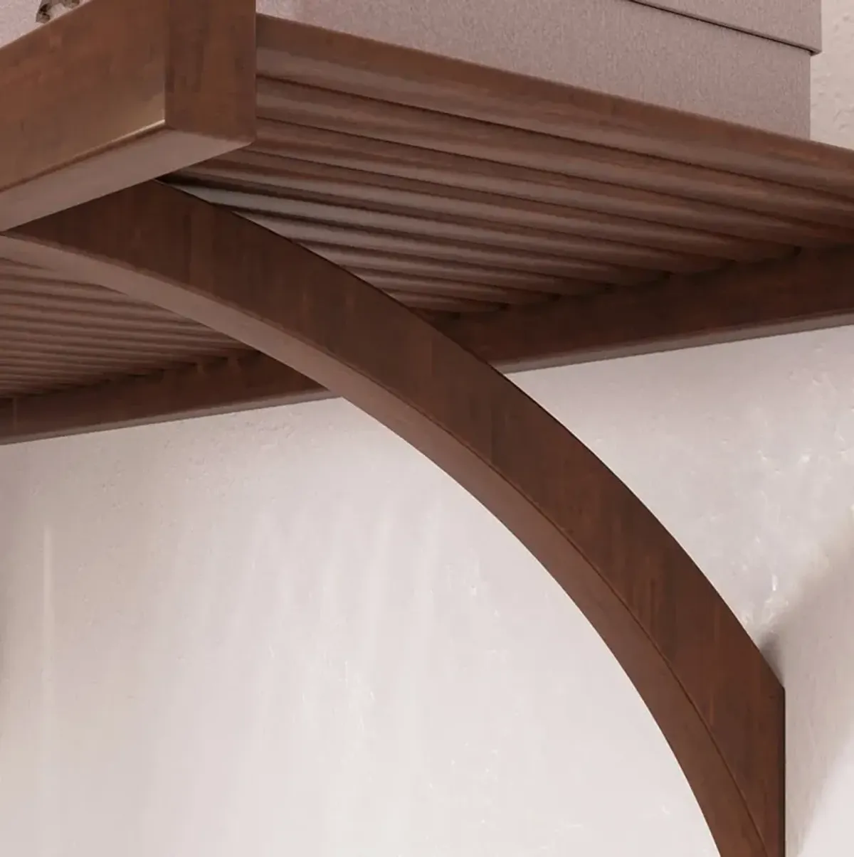 8ft x 6ft Solid Wood L Shaped Walk-in Closet Organizer with 5 Shaker Drawers & Doors