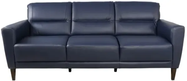 Jasper Blue Leather Sofa