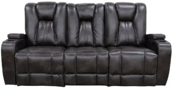 Phantom Steel II Zero Gravity Dual Power Sofa w/ Drop Down Table