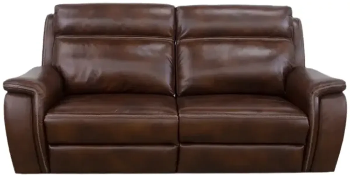 Tulare Leather Dual Power Reclining Sofa