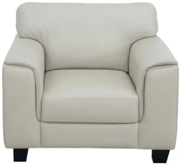 Stetson Platinum Leather Chair