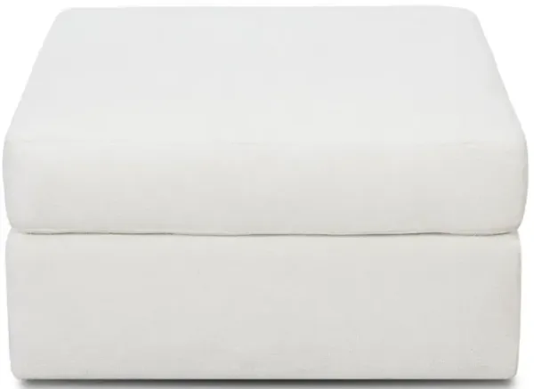 Arlo Ivory Ottoman