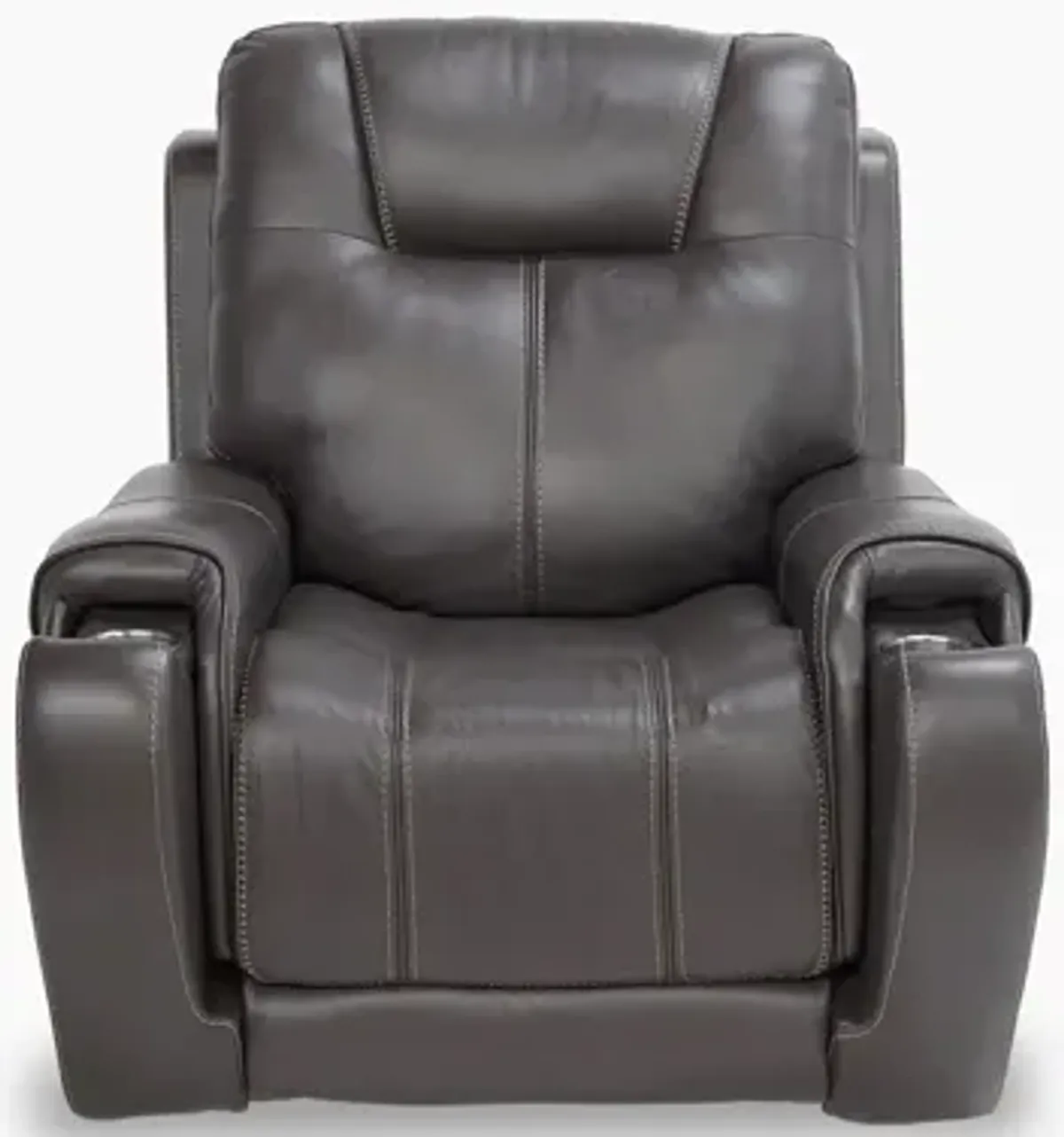 Brentwood Smoke Leather Triple Power Recliner