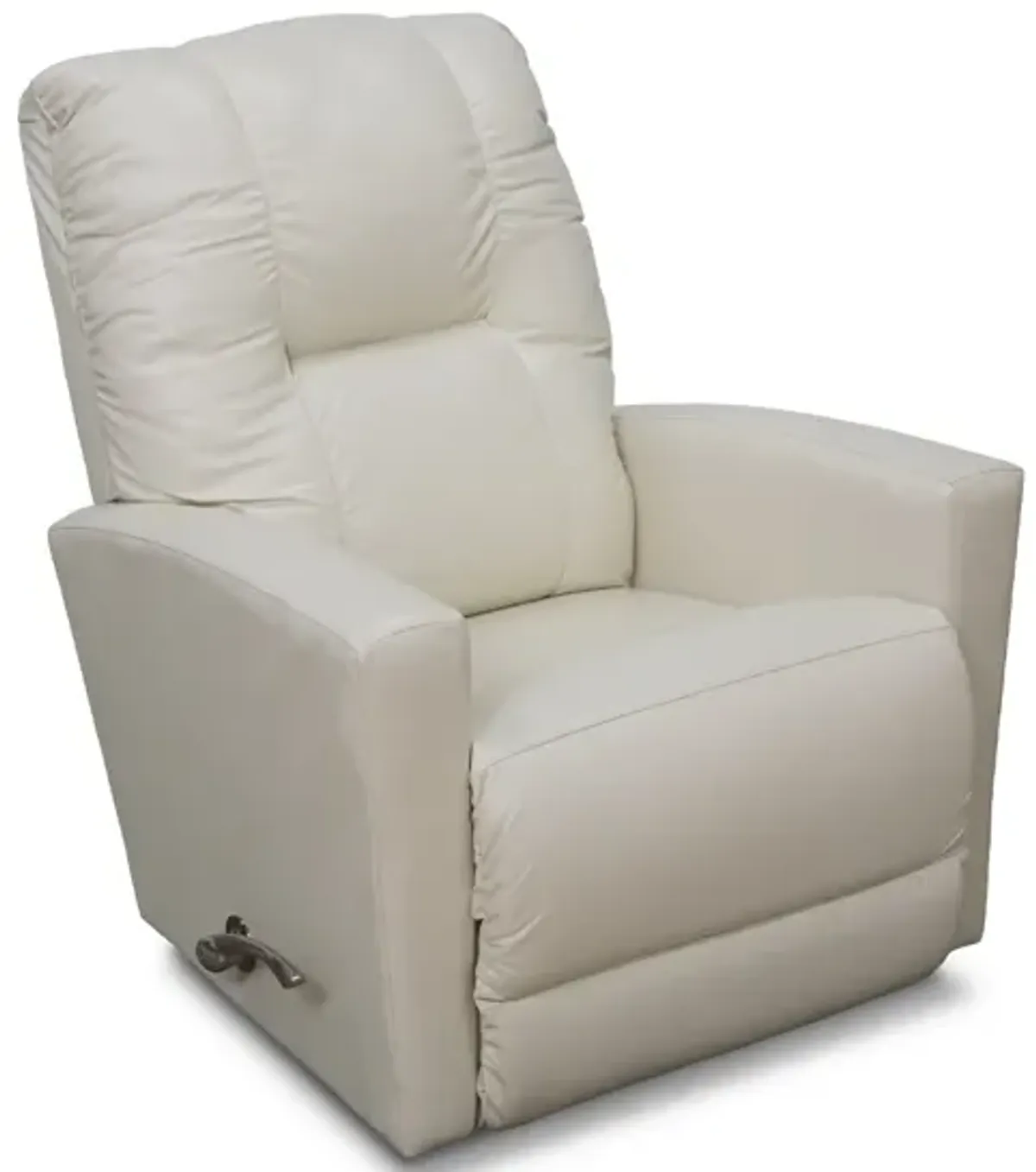 Saxon LA-Z-BOY Ivory Leather Rocker Recliner