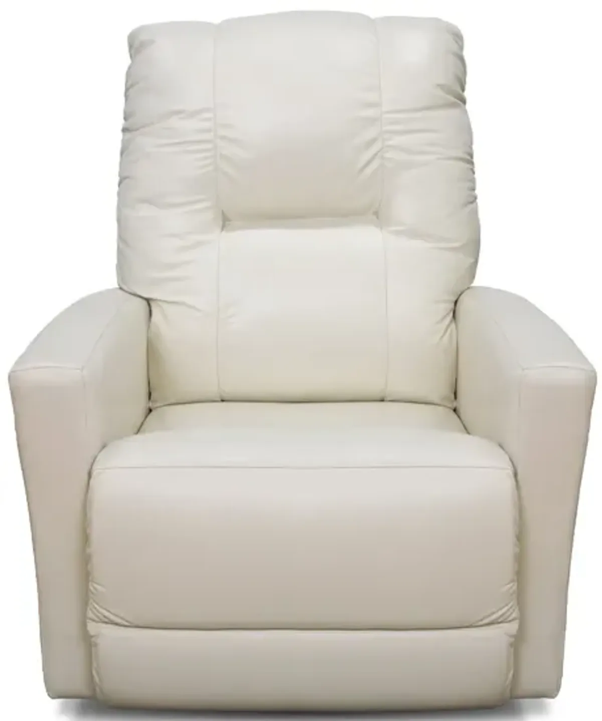Saxon LA-Z-BOY Ivory Leather Rocker Recliner