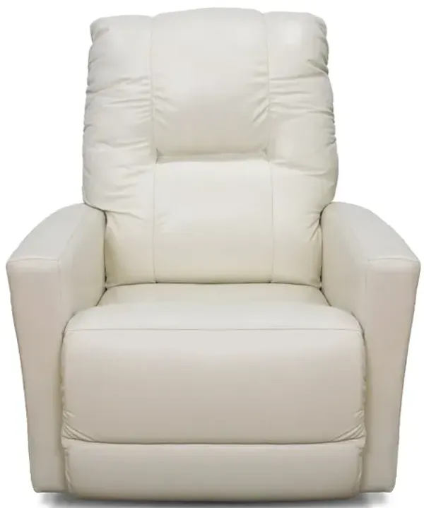 Saxon LA-Z-BOY Ivory Leather Rocker Recliner