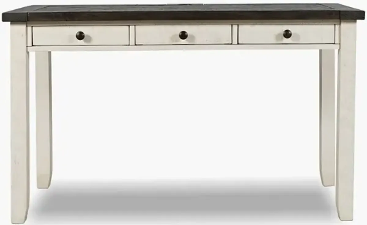 Madison County Two Tone Desk w/ Power
