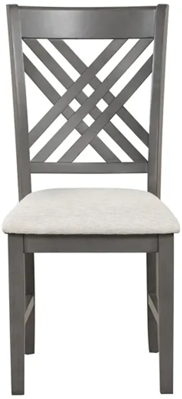 Crosswoods Grey Side Chair