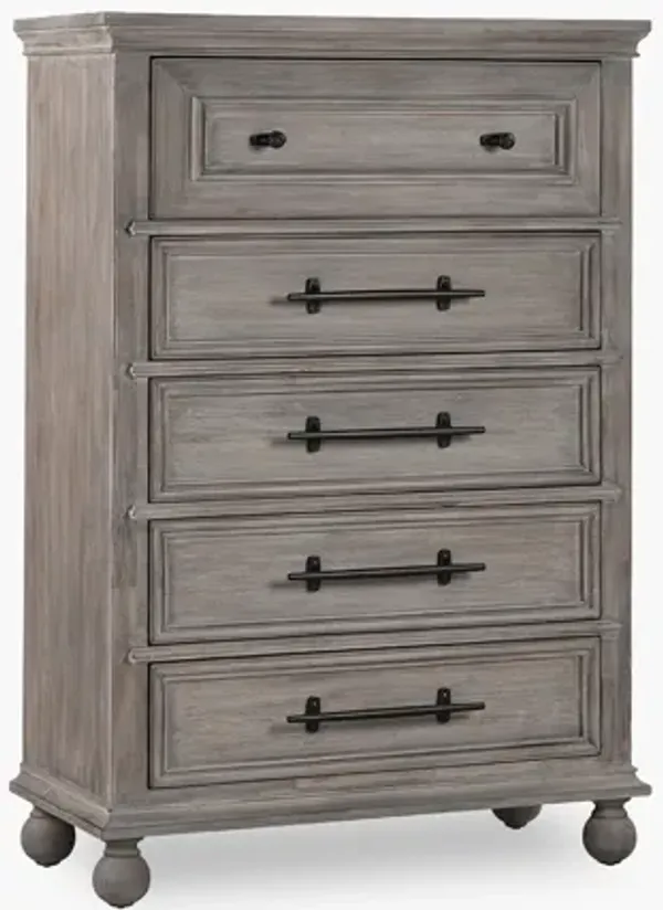 Hyde Park Dark 5 Drawer Chest