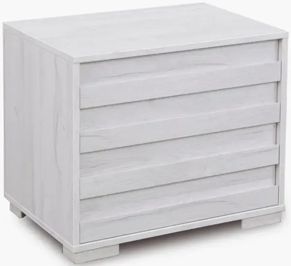 Performa White II 2 Drawer Nightstand