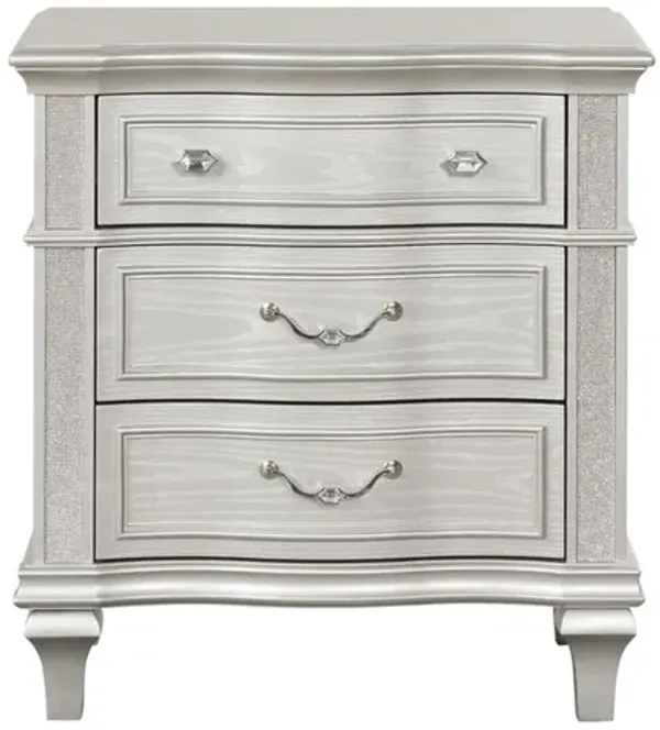 Bridgette 3 Drawer Nightstand