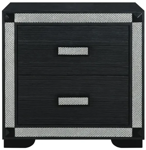 Fergie Charcoal 2 Drawer Nightstand