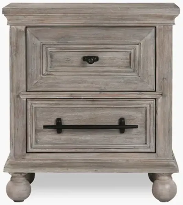 Hyde Park Dark 2 Drawer Nightstand