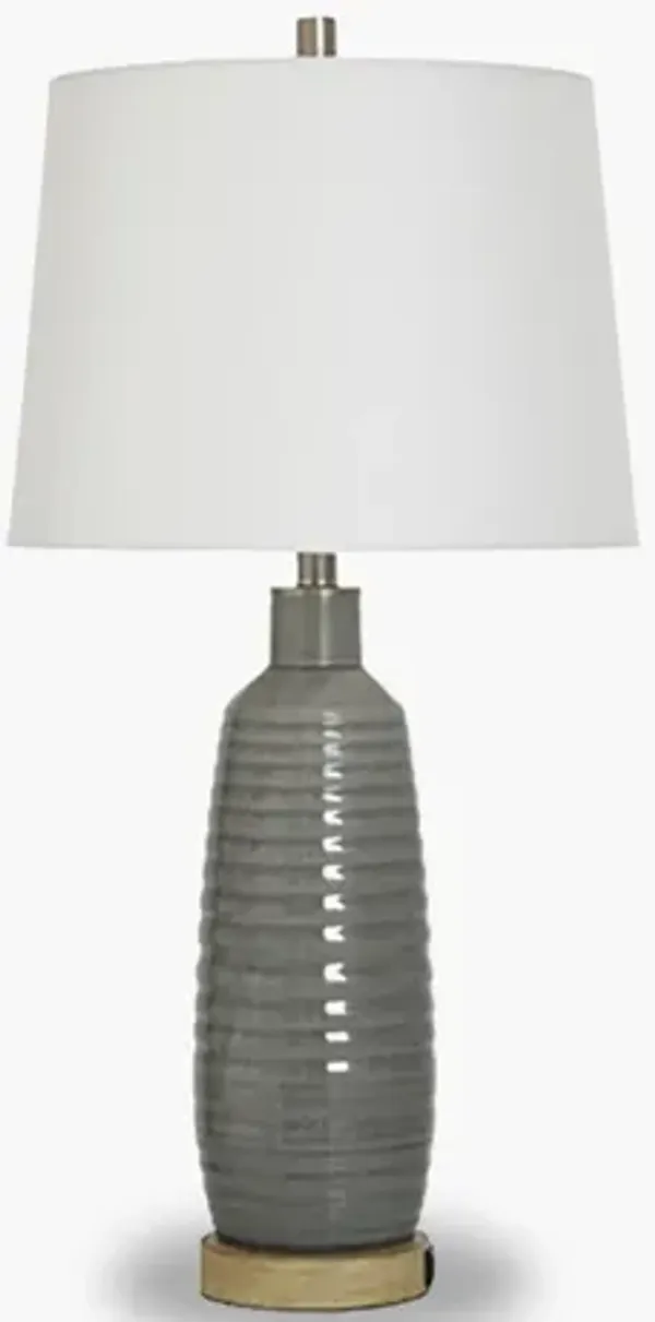 MENDO GREY WASH TABLE LAMP