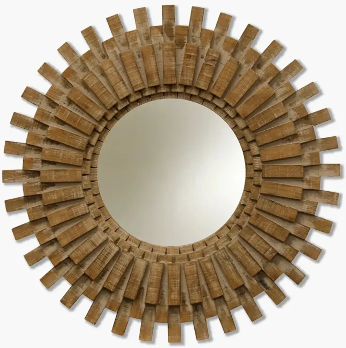 Natural Picket Wall Mirror